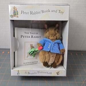 Sealed Peter Rabbit Gift Set Book Toy Stuffed Animal Plush Beatrix Potter 2006